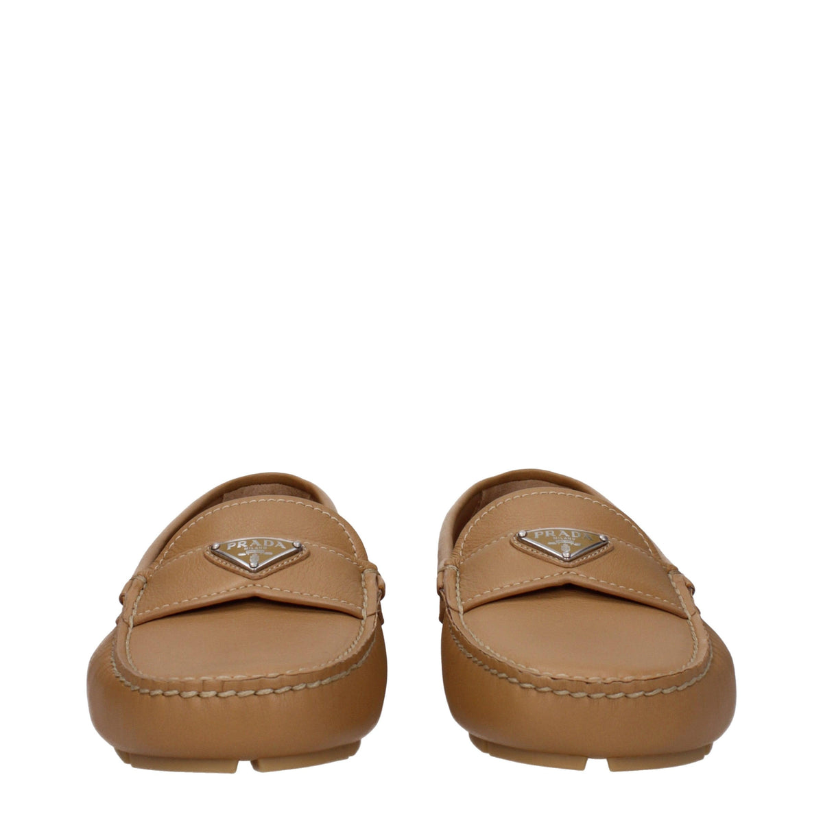 PRADA Black Leather Loafers