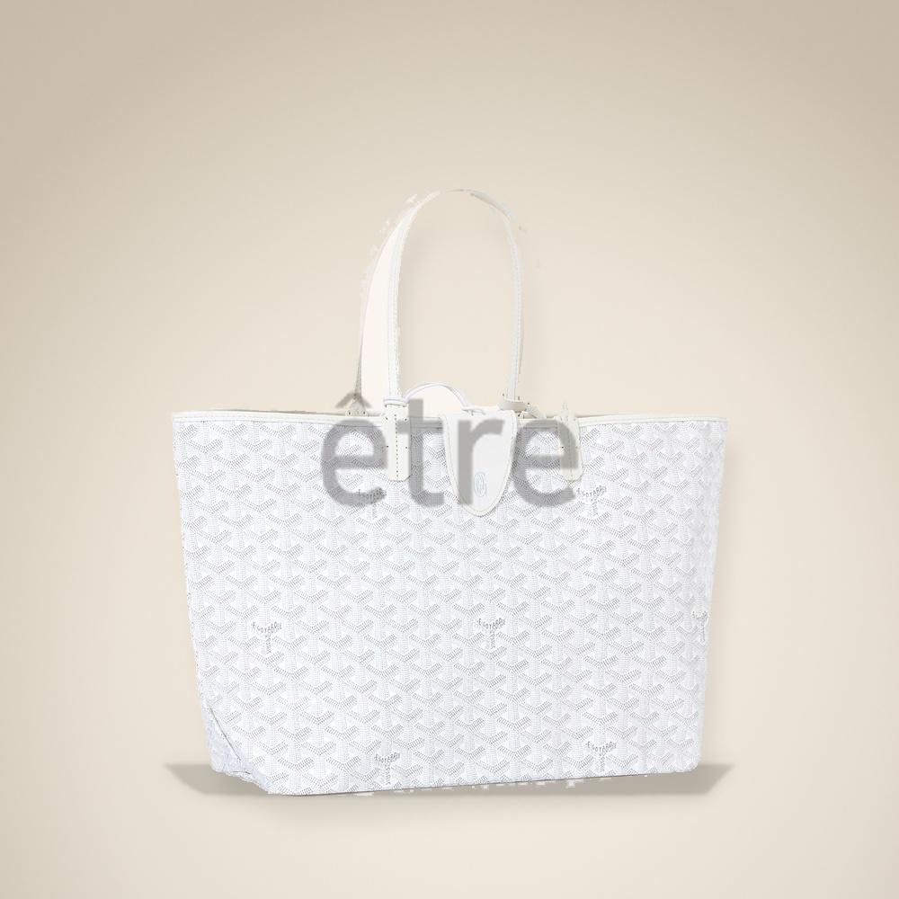 GOYARD Saint Louis PM White Tote Bag for Women