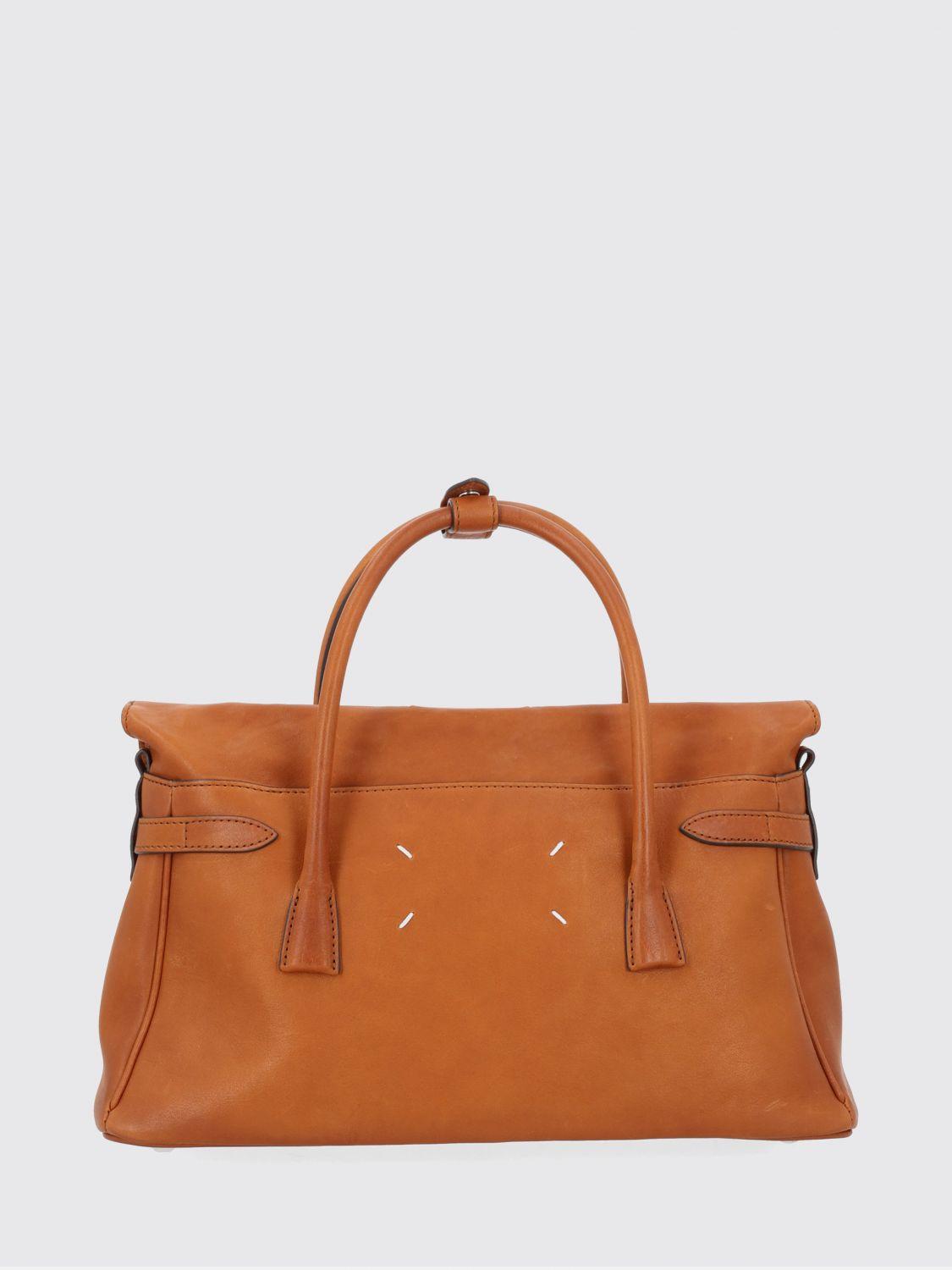 Maison Margiela Beige Leather Tote Shoulder Bag