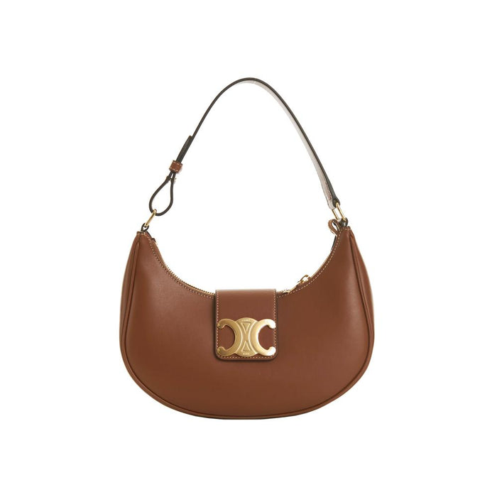 CELINE Triomphe Ava Medium Shoulder Bag Tan 114493 DGQ 04LU