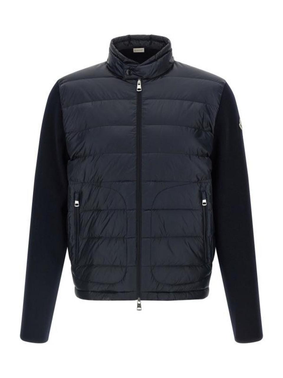 Moncler Padded Wool Zip Cardigan