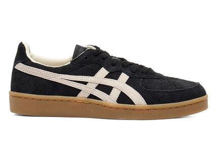Onitsuka Tiger White Leather GSM Sneakers for Men 1183C436 001 BLACK WHITE DOM
