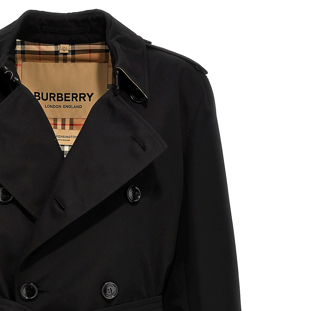 BURBERRY Men’s Mid-Length Kensington Heritage Trench Coat