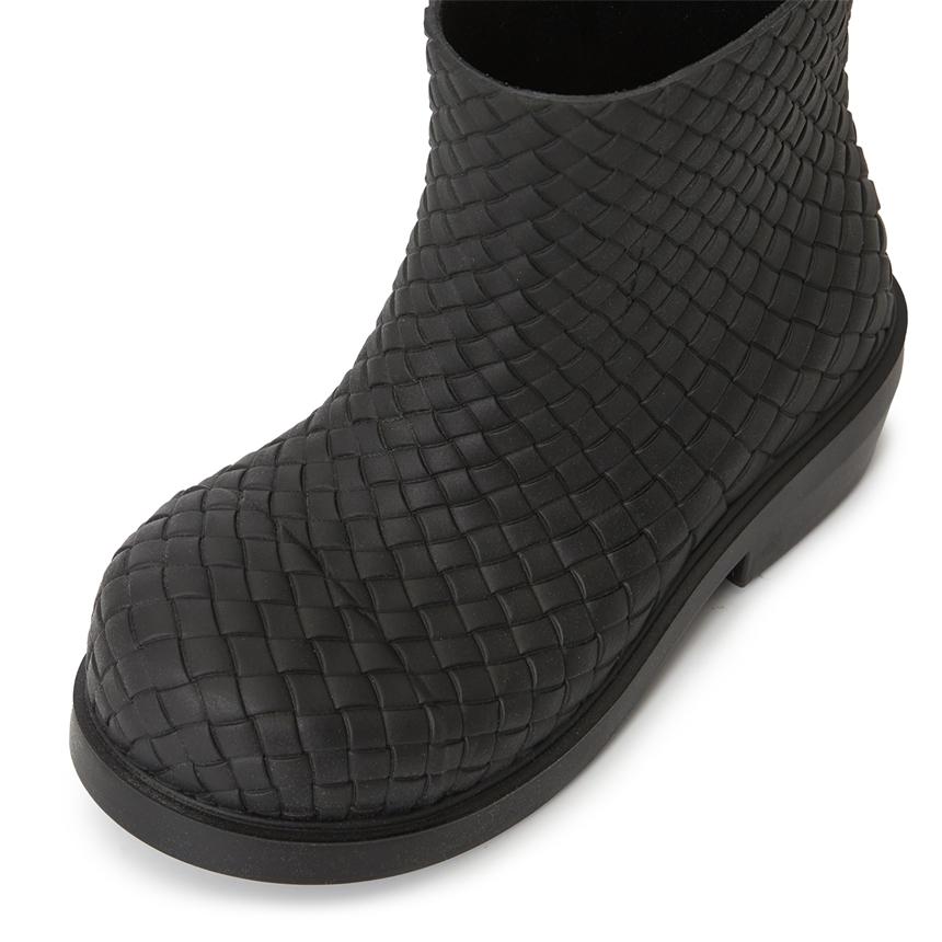 Bottega Veneta Fireman Women’s Black Leather Ankle Boots