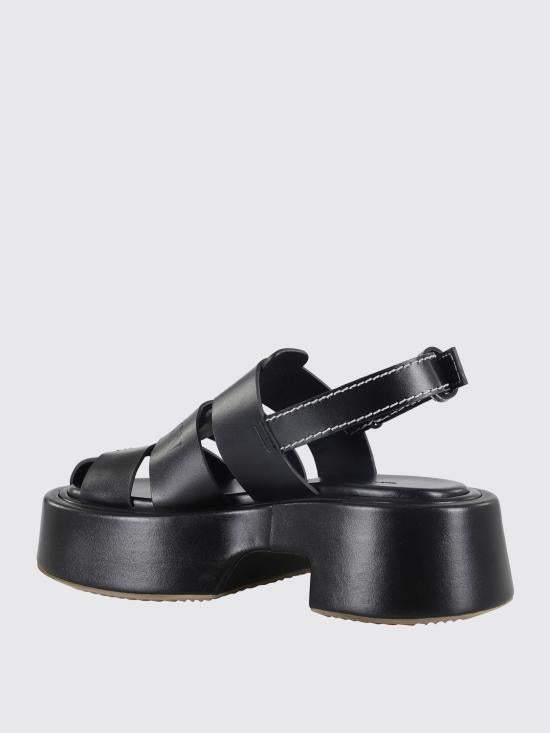 JW ANDERSON Leather Mule Slippers SN0099LA0323999 BLACK DOM