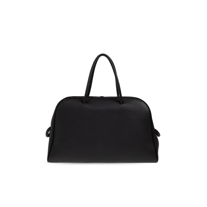 JACQUEMUS Turismo Bowling Bag Black Leather Shoulder Bag