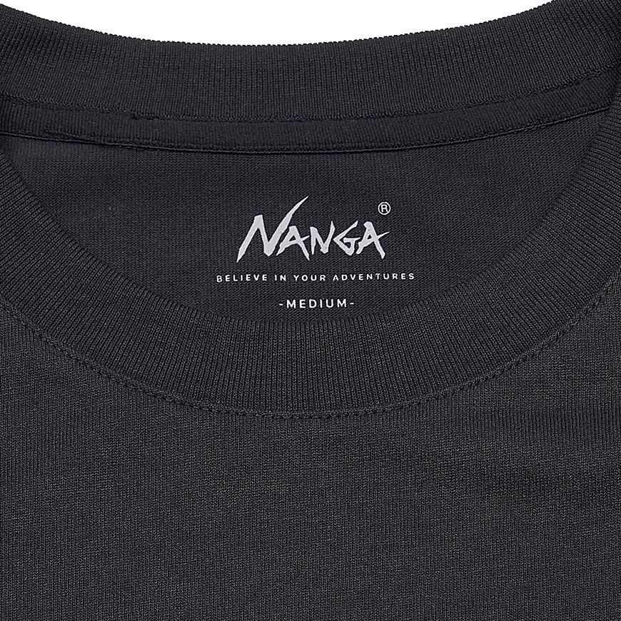 NANGA Men’s Frame Logo T-Shirt N2500 1M509 A BLK