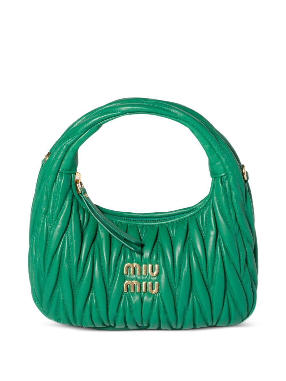 Miu Miu Leather Tote Bag Ivory