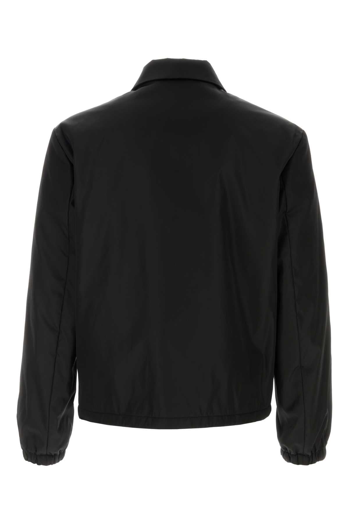 PRADA Black Wool Blend Men's Jacket