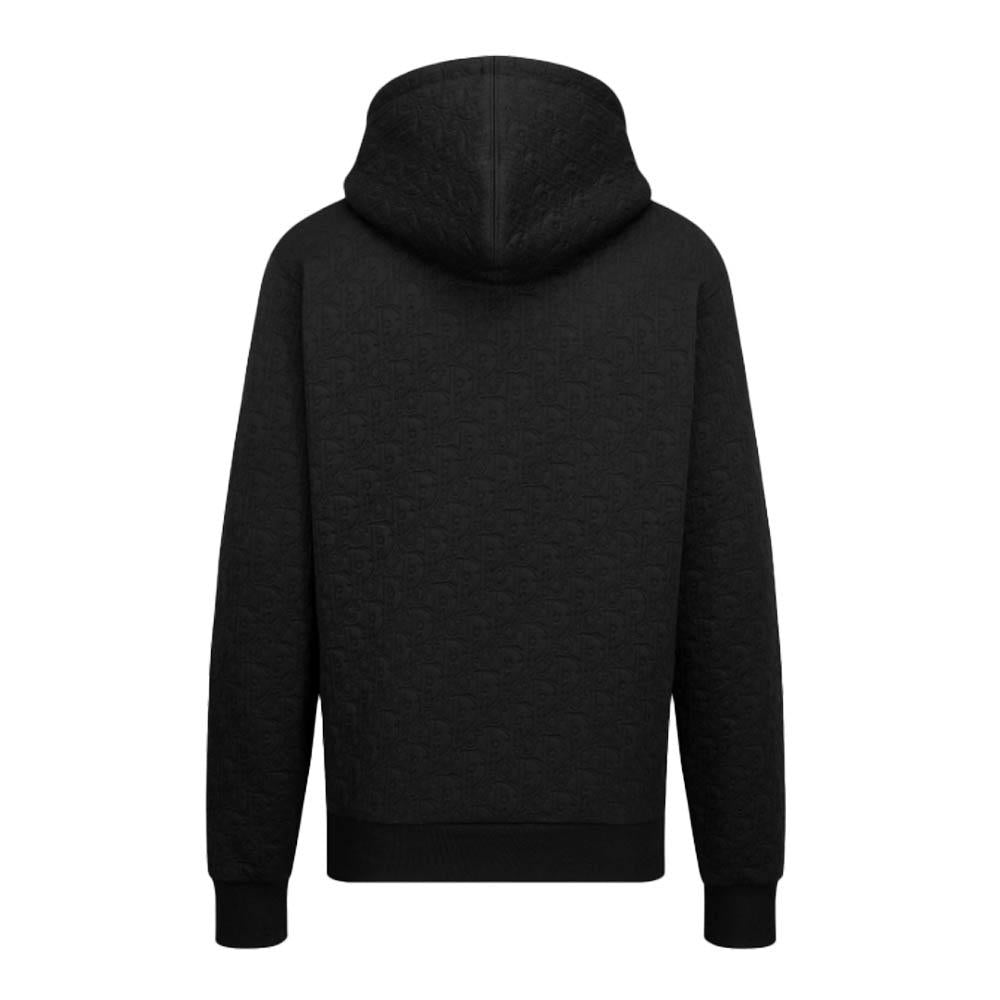 DIOR MEN Oblique Blend Jersey Hoodie Black 513J626A0978900