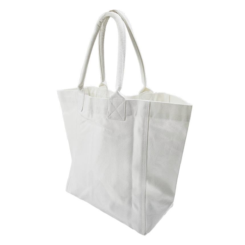 Isabel Marant Yenky White Rainbow Canvas Shoulder Tote Bag PM0020