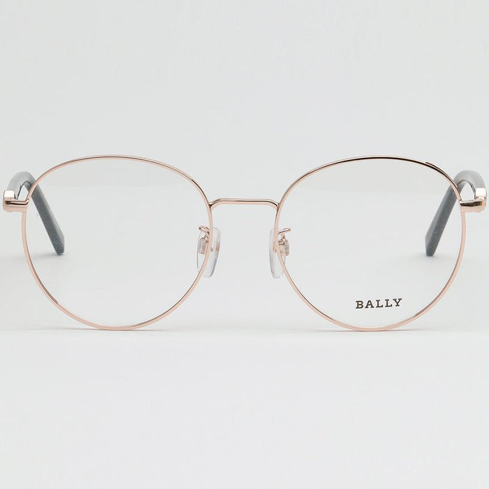BALLY Gold Round Metal Eyeglass Frames Unisex BY5046H 028