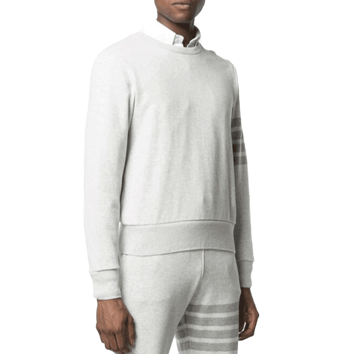 THOM BROWNE Tonal 4-Bar Terry Relaxed Fit Sweatshirt