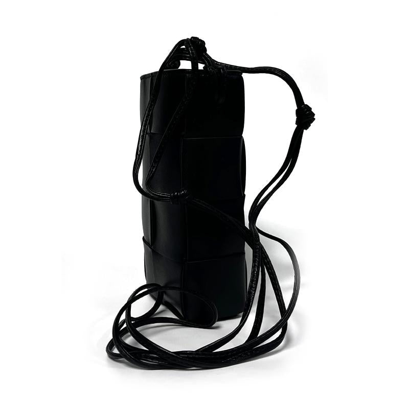 Bottega Veneta Black Leather Cassette Pouch Crossbody Bag 730541 VCQC4