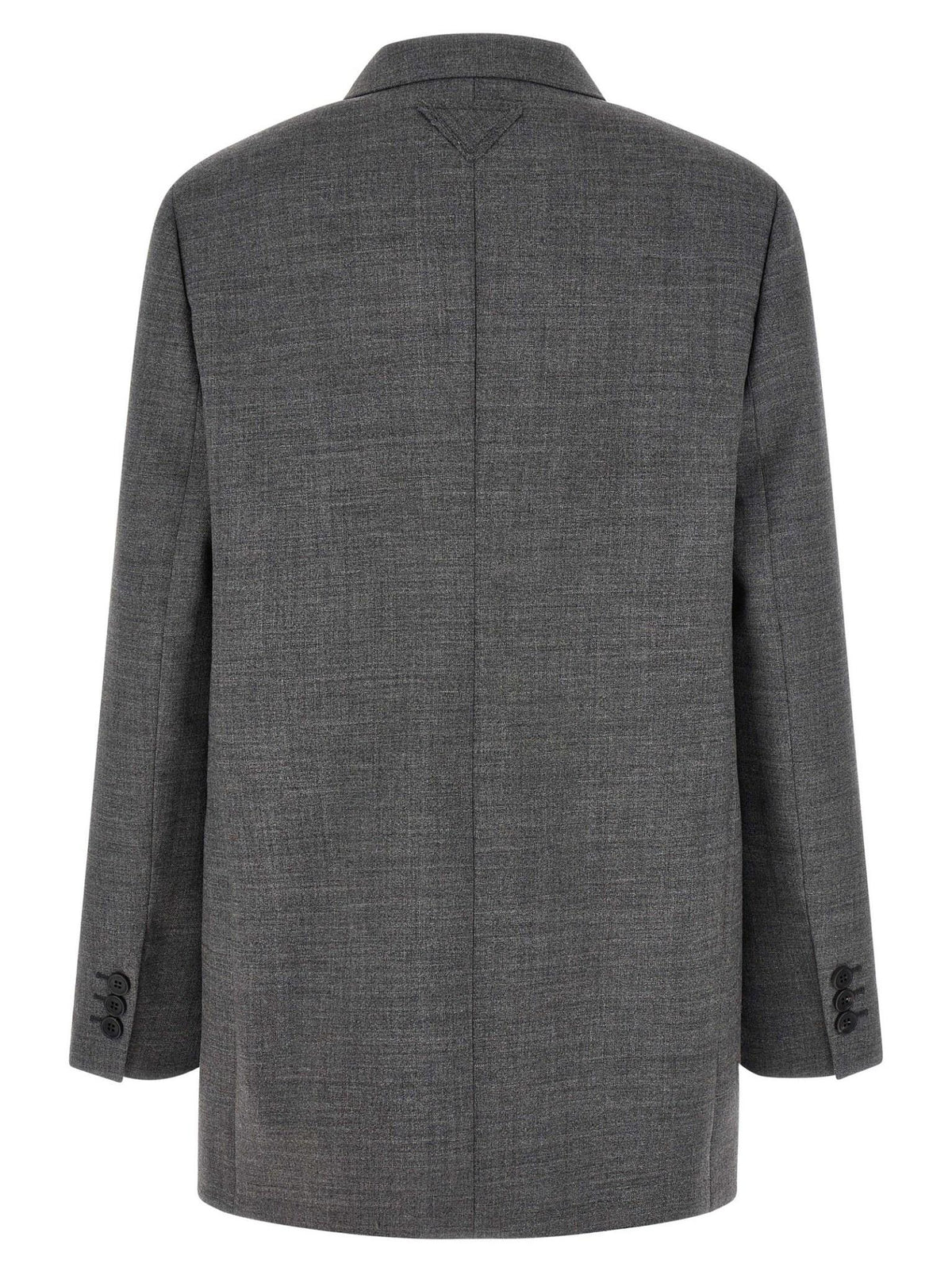 PRADA Black Wool Tailored Blazer Jacket
