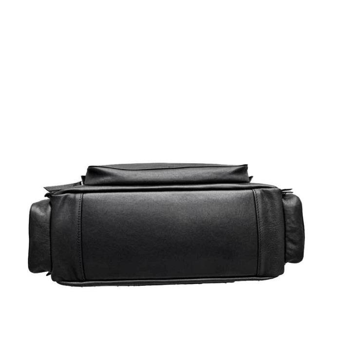 Miu Miu Washed Nappa Leather Pocket Tote Bag Black