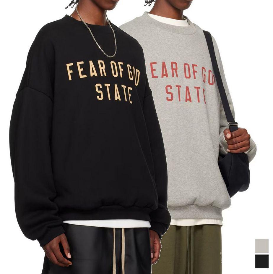 Fear of God Essentials Fleece State Crewneck Sweatshirt Black