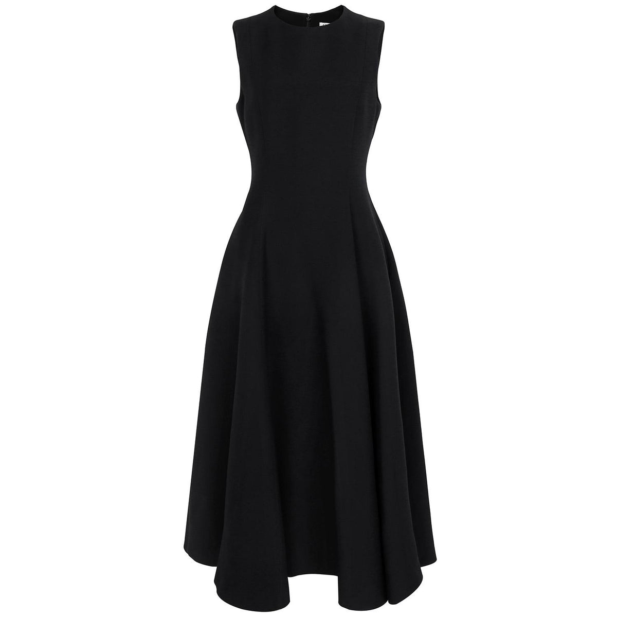 DIOR Black Wool Silk Robe Long Dress 251R01A1166 9000