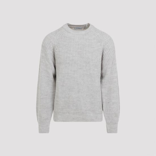 CARHARTT WIP Fleur De Sel Cotton Knit Crewneck Sweater Men’s