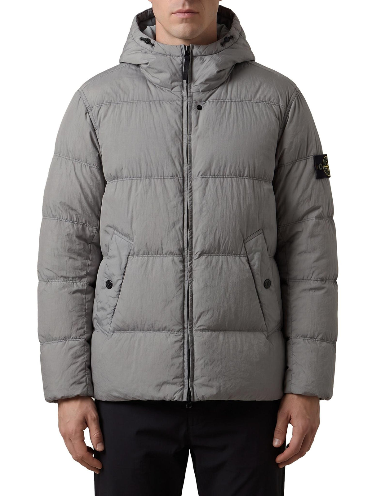 STONE ISLAND Green Nylon Down Puffer Jacket for Men