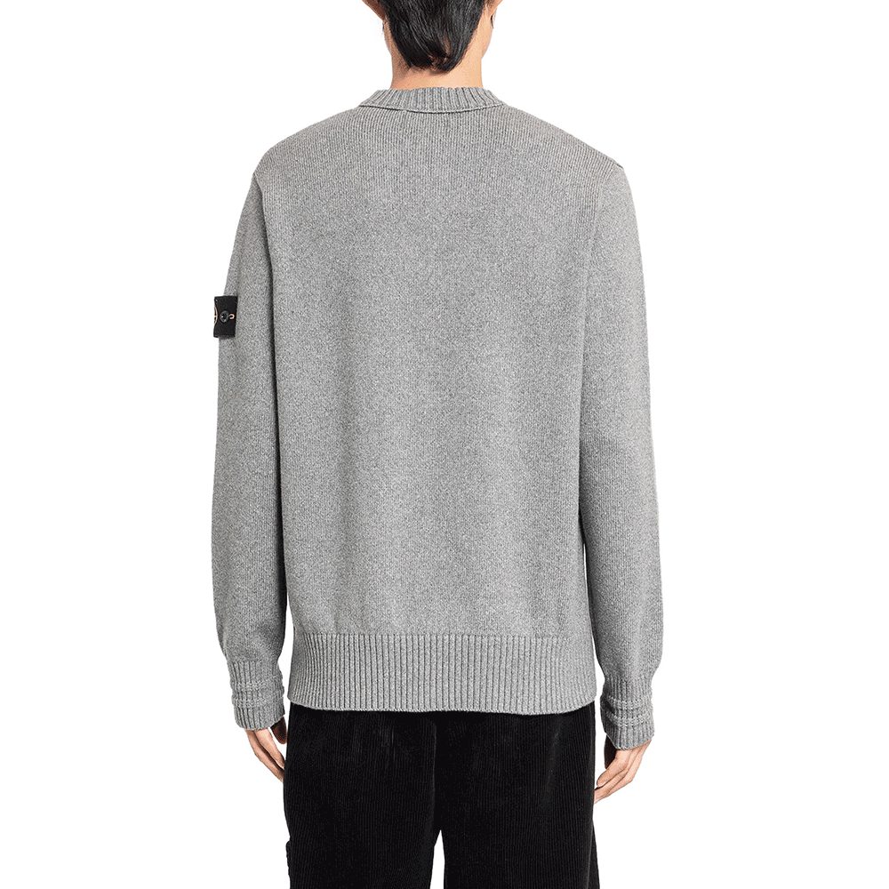 STONE ISLAND Winter Cotton Round Neck Knit Sweater for Men