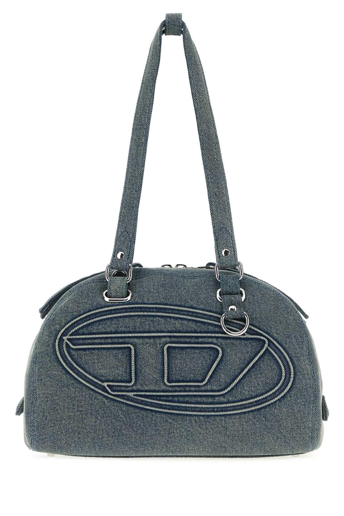 DIESEL Black Leather Shoulder Bag