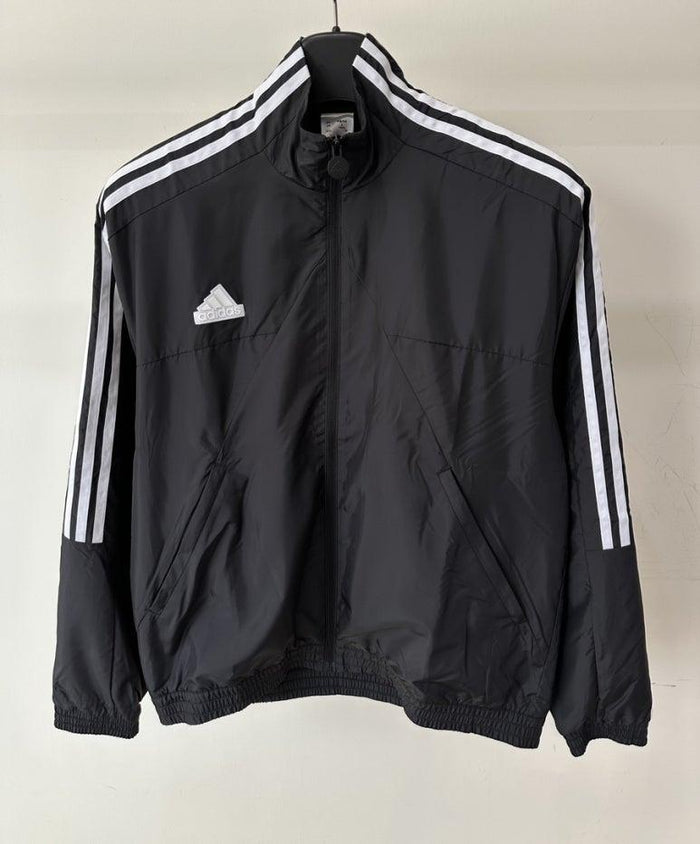 Adidas Black Windbreaker Bomber Jacket Mens IX1349