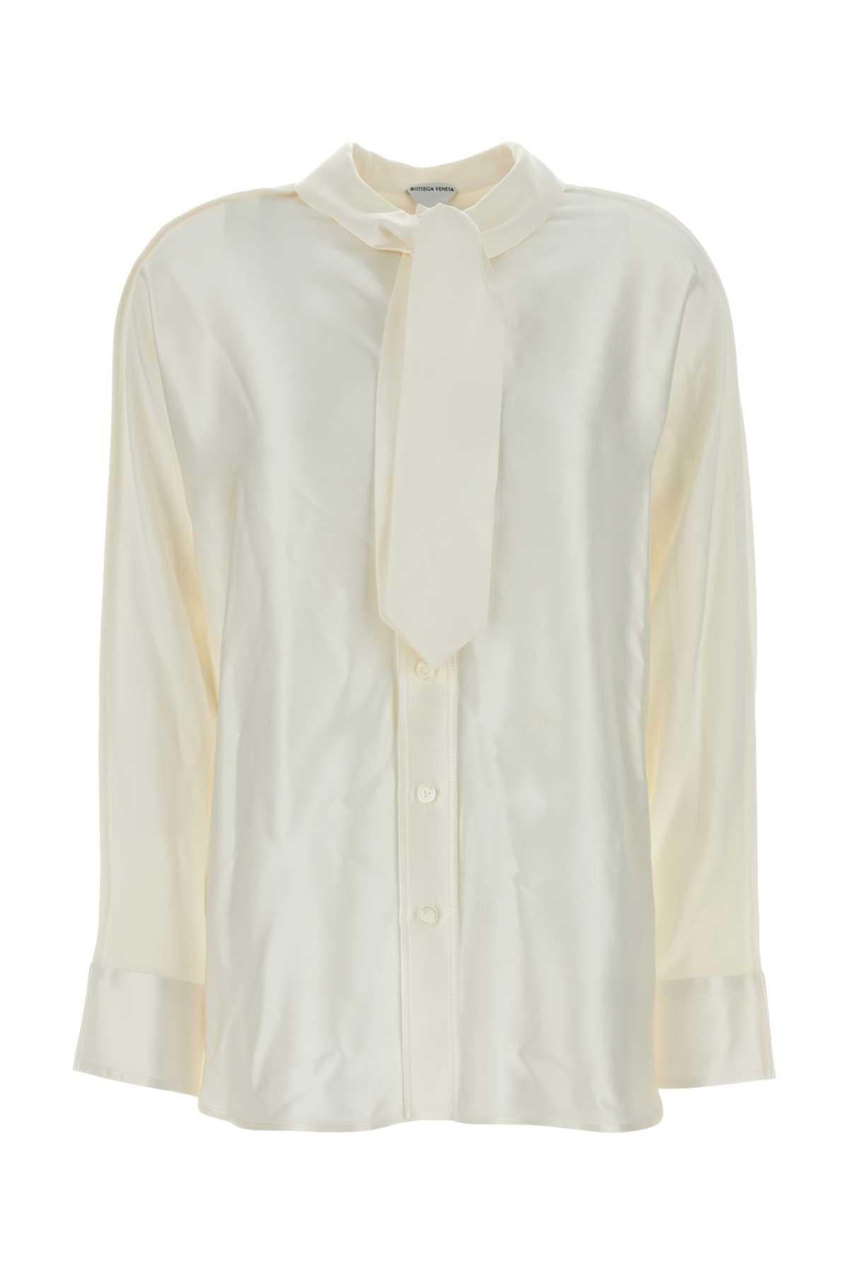 Bottega Veneta Long Sleeve Button-Up Shirt Women’s White Cotton