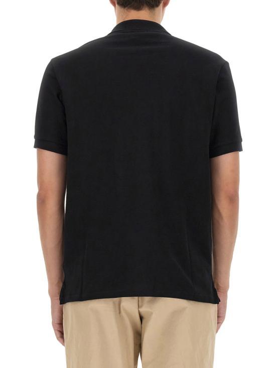 Paul Smith Cotton Polo Shirt for Men M2R183KKZEBRA79 BLACK DOM