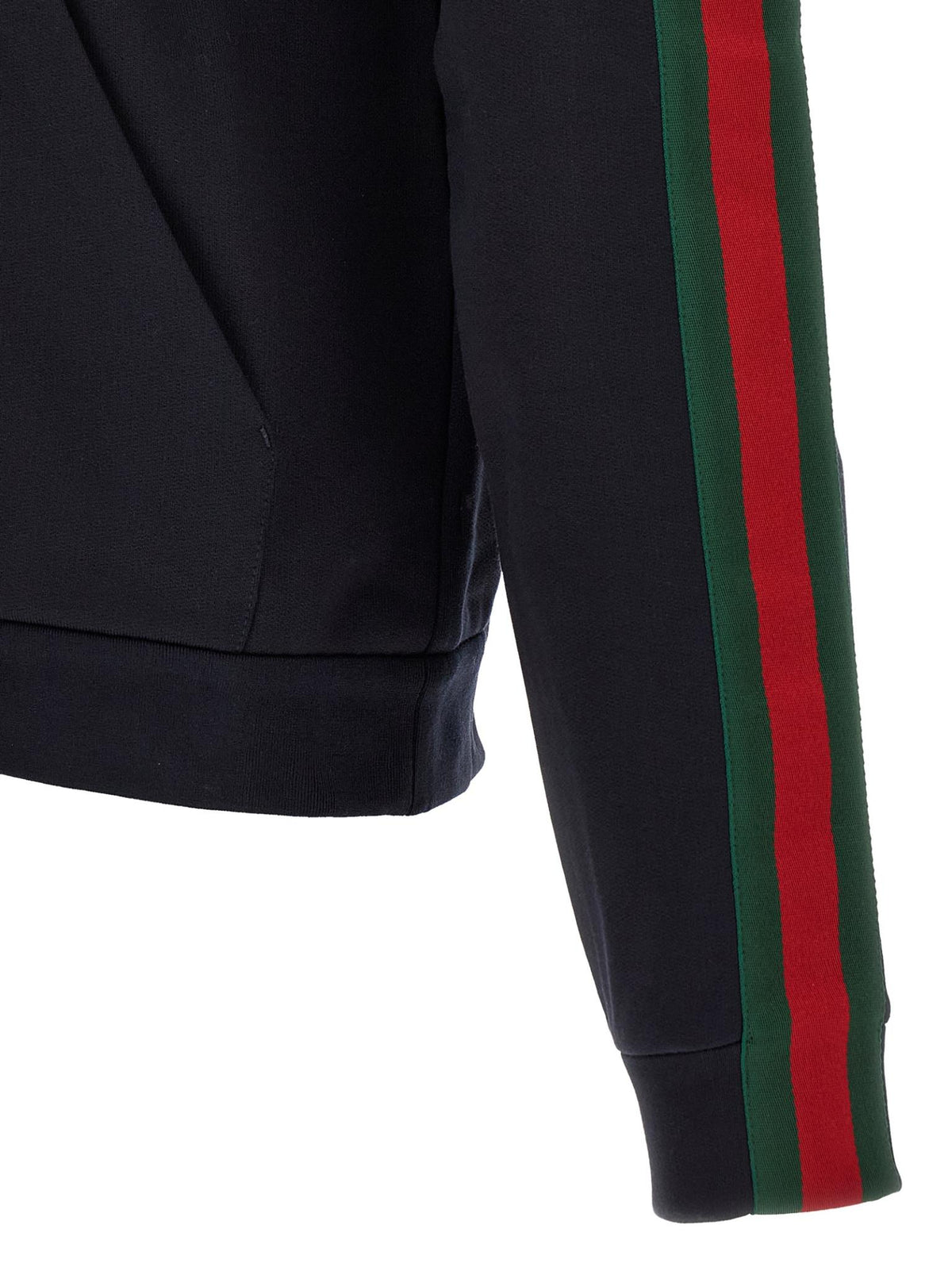 GUCCI Blue Zip-Up Knit Sweater for Men