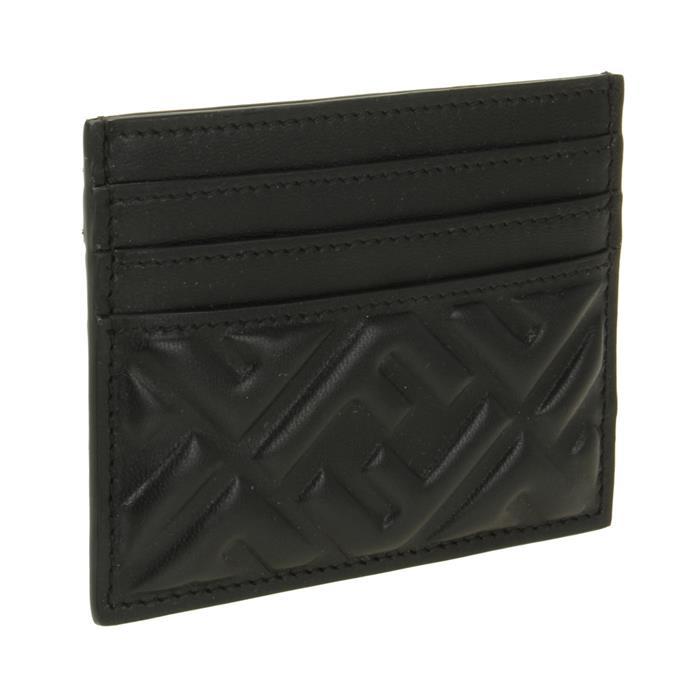 FENDI Baguette Leather Card Case Wallet