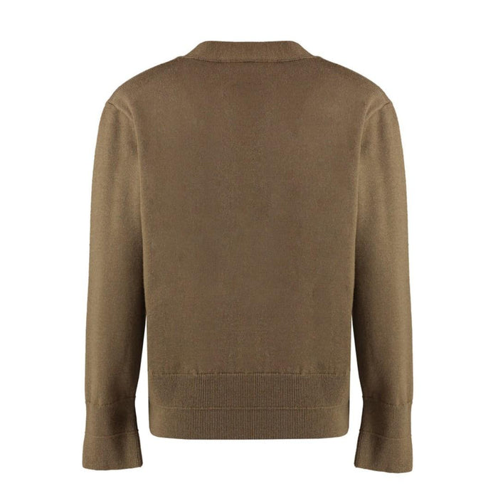OUR LEGACY Compressed Merino Wool Cardigan Women Brown