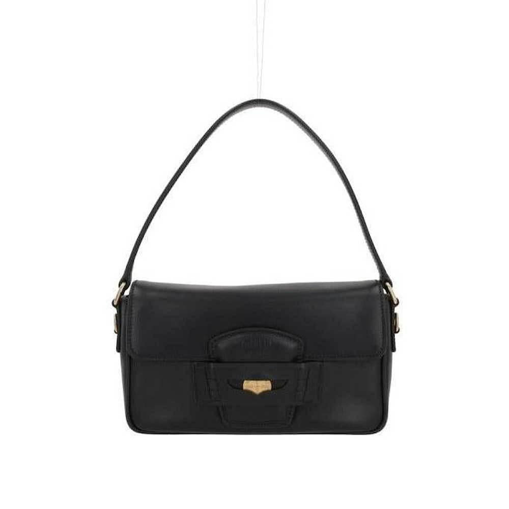 Miu Miu Penny Leather Tote Crossbody Bag Black