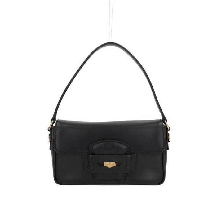 Miu Miu Penny Leather Tote Crossbody Bag Black