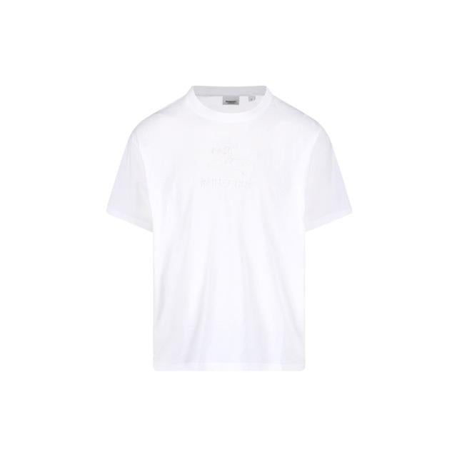 BURBERRY EKD Logo Print Short Sleeve T-Shirt White Men