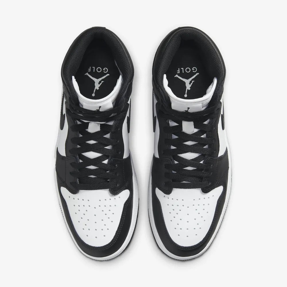 Nike Air Jordan 1 High Golf White Black Men's Golf Shoes DQ0660 101
