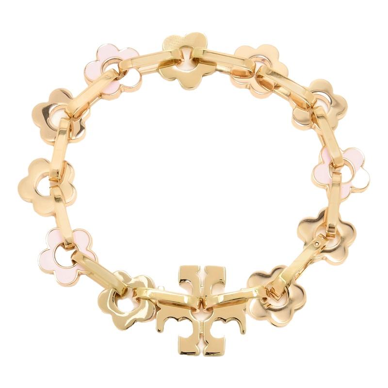 Tory Burch Interlocking Flower Bracelet Gold-Tone