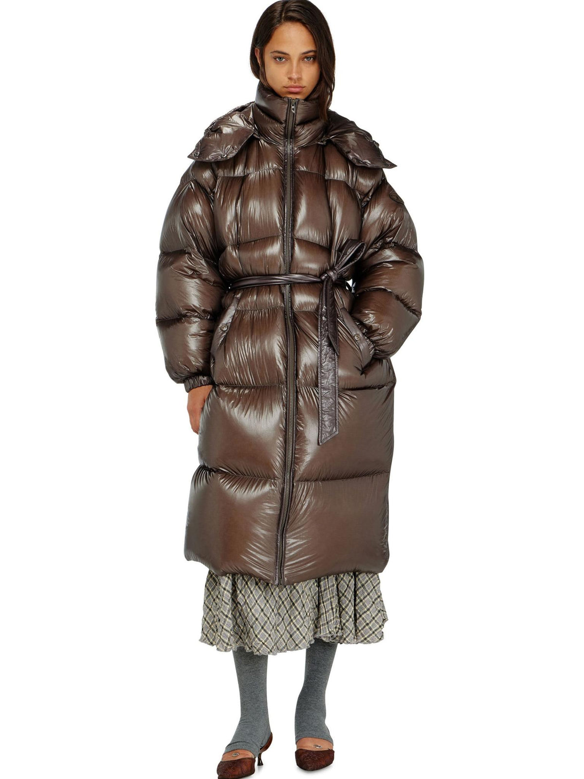 DIESEL Black Puffer Down Jacket for Women