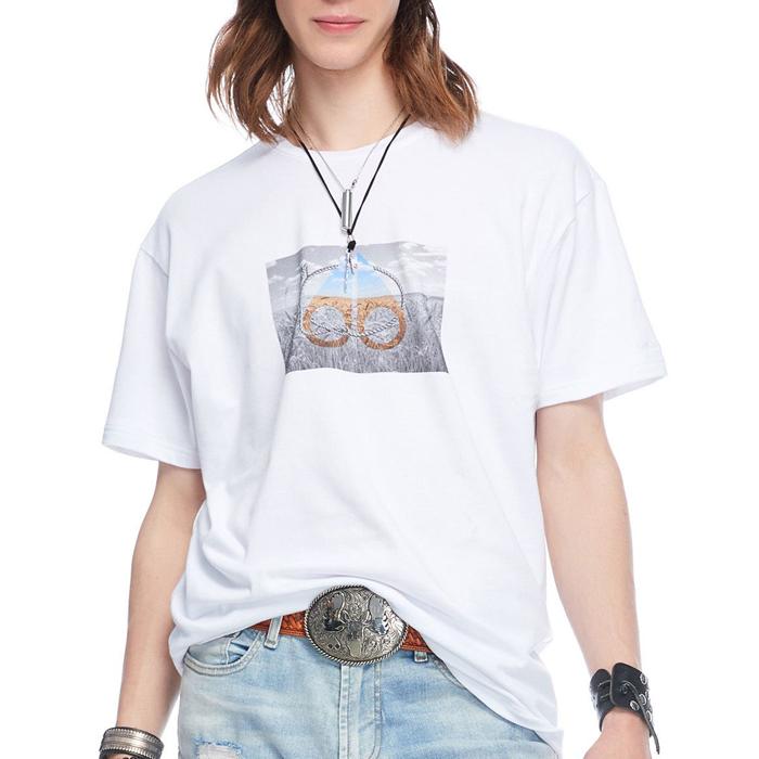 Moose Knuckles Men’s Short Sleeve T-Shirt White Cotton