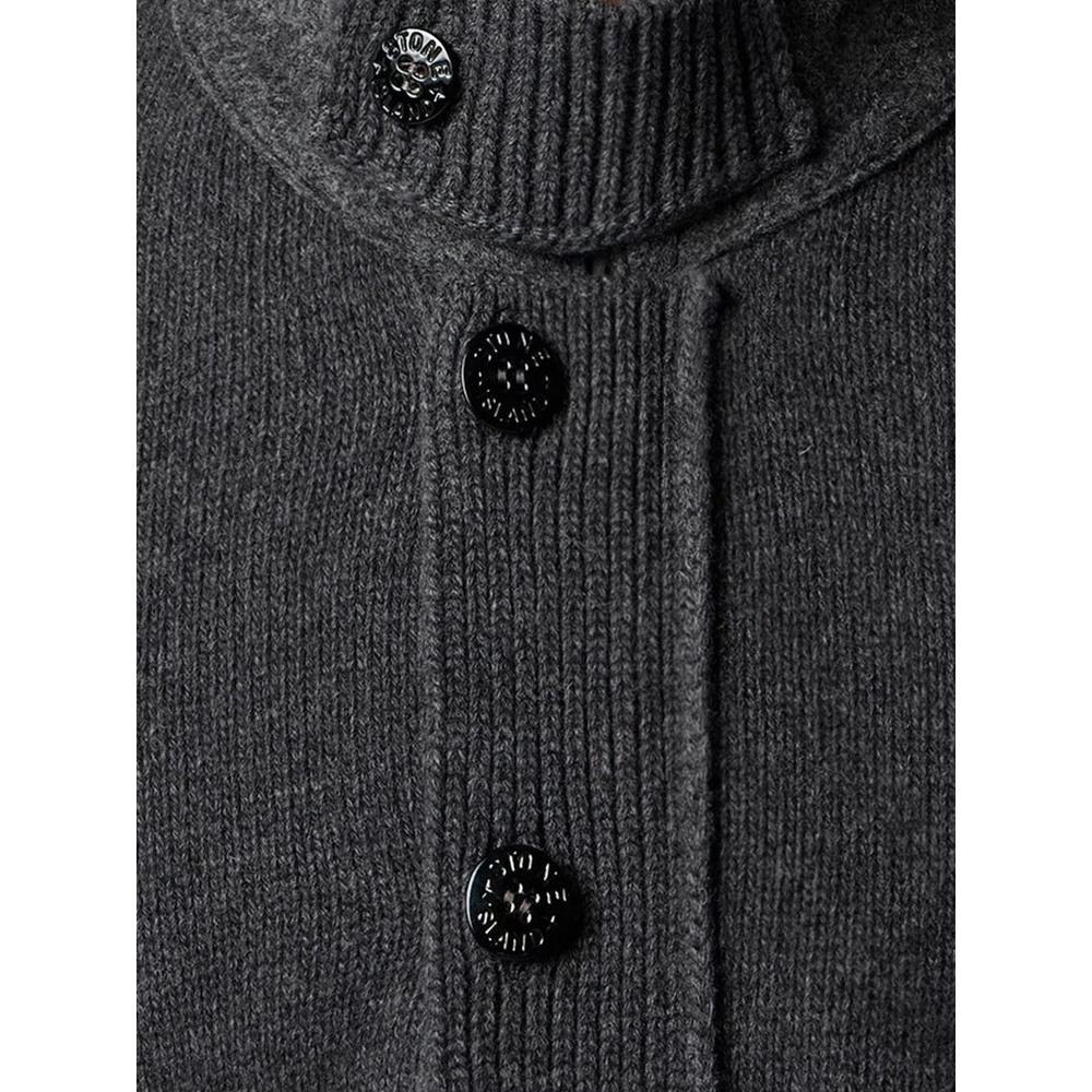 STONE ISLAND Lambswool Zip-Up Cardigan Men’s Navy