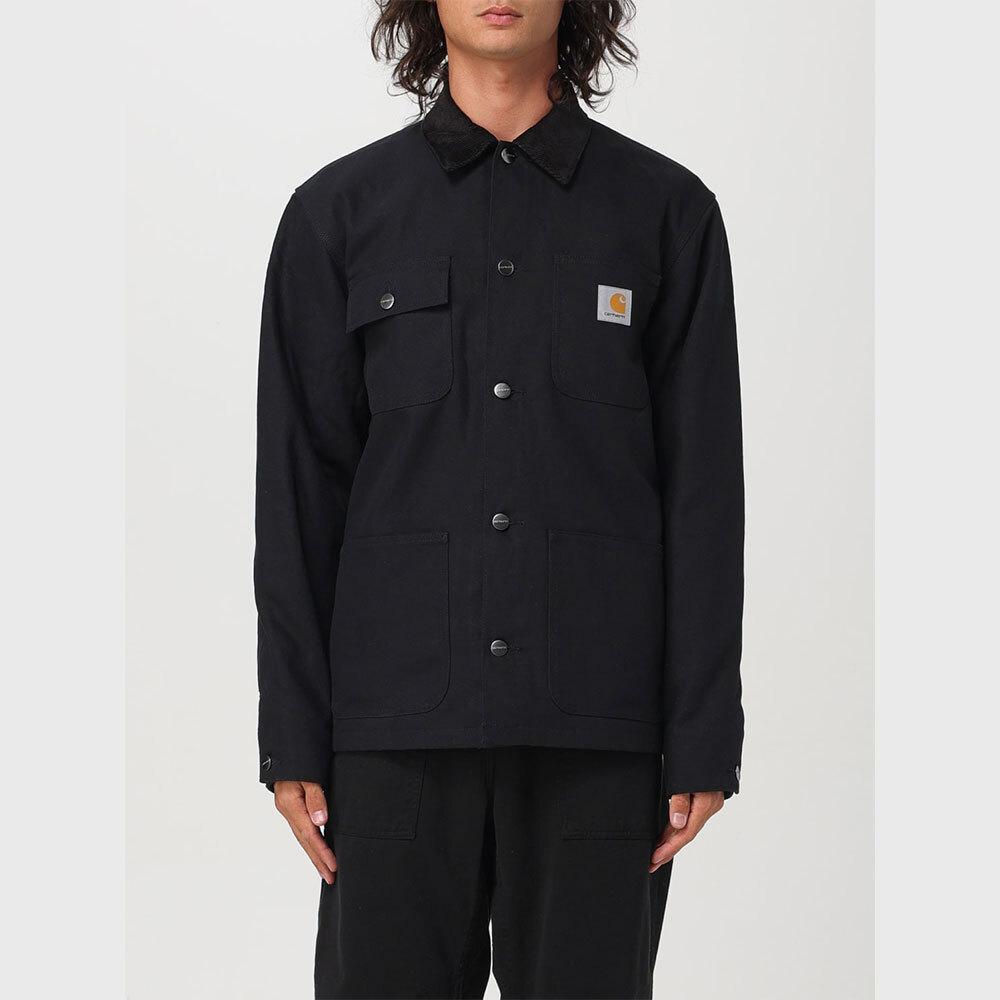 CARHARTT WIP Michigan Coat Jacket Men Black Cotton Canvas