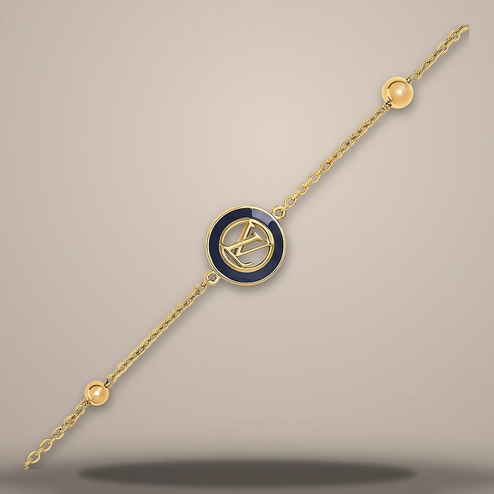 Louis Vuitton Nautical LV Pendant Gold-Tone Metal Necklace M03910