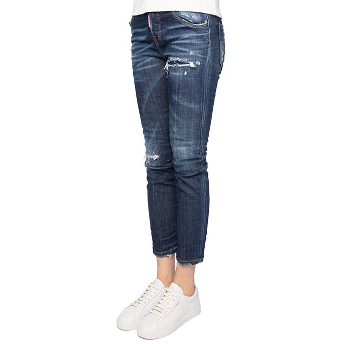 Dsquared2 Blue Wash Daisy Cool Girl Cropped Jeans
