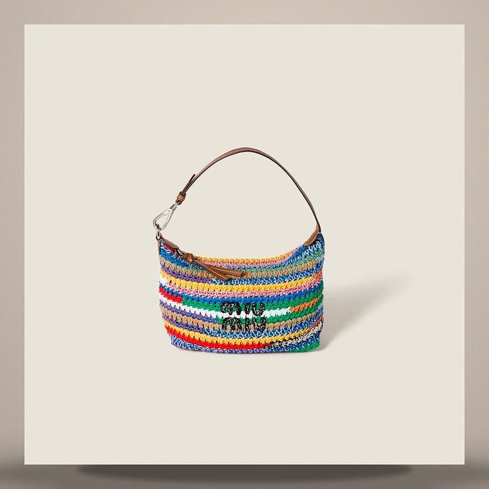 Miu Miu Spirit Crochet Pouch Bag
