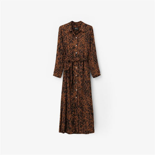 A.P.C. Guinness Leopard Print Long Dress