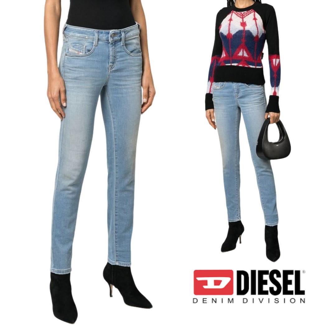 DIESEL Light Wash Olices T Skinny Jeans A02246068CW01