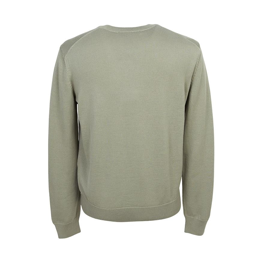 Maison Kitsune Fox Head Crewneck Knit Sweater Men PM00801 KT1181 P131