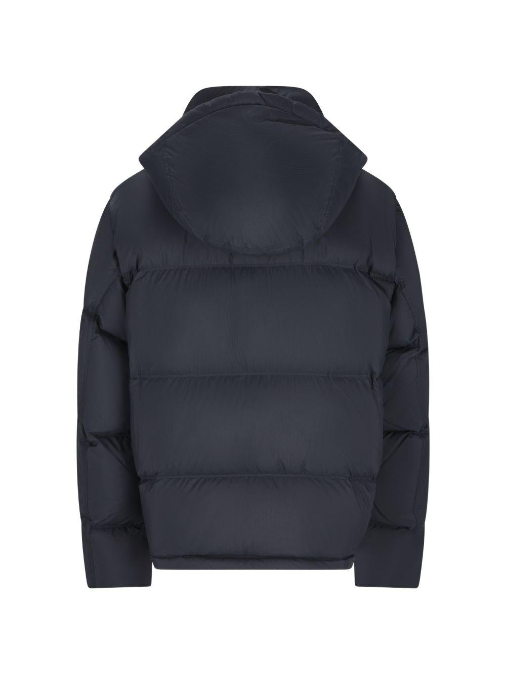 STONE ISLAND Black Down Puffer Jacket for Men