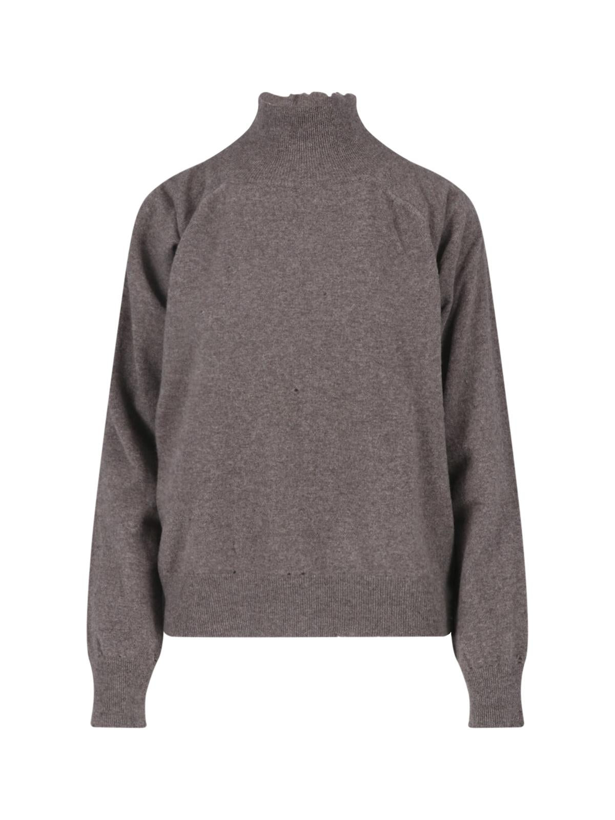 Maison Margiela Black Wool Turtleneck Knit Sweater