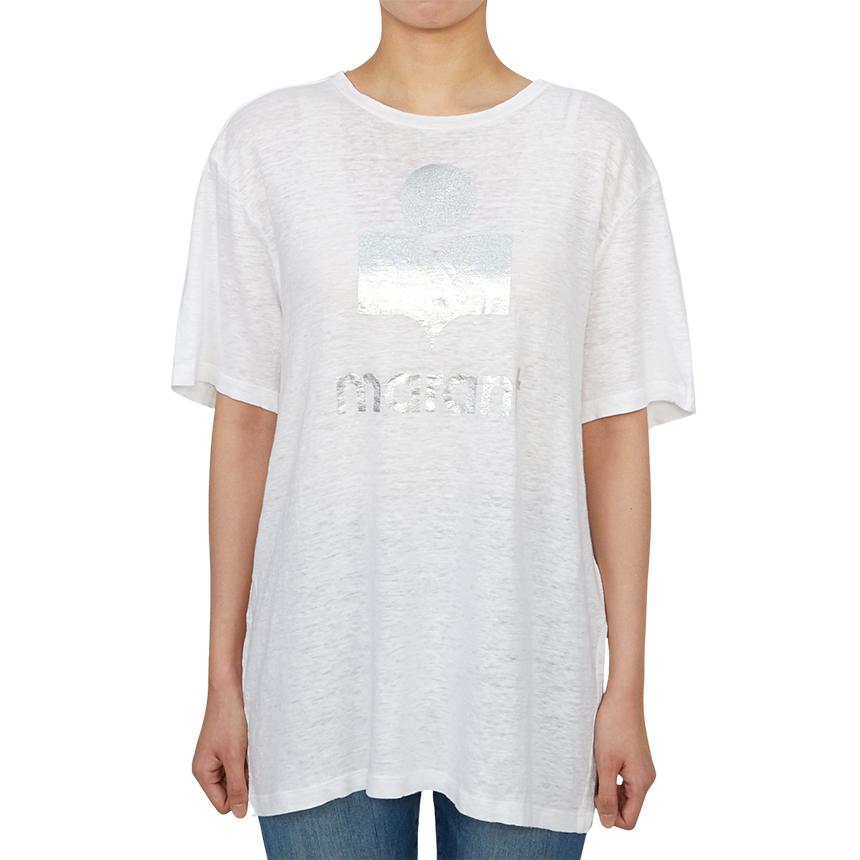 Isabel Marant Zewel Womens Short Sleeve T-Shirt TS0001FB A1N10E 20WH